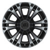 Set 4 XD XD851 Monster 3 20x10 8x6.5 Satin Black With Gray Tint Wheels 20" -18mm