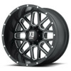 Set 4 XD XD820 Grenade 22x12 5x5 Satin Black Milled Wheels 22" -44mm Rims