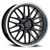 Petrol P4C 17x8 5x115 Gloss Black W/ Machined Cut Lip Wheel 17" 40mm Rim