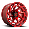 Set 4 XD XD860 Onslaught 20x9 6x5.5 Candy Red Wheels 20" 0mm Rims