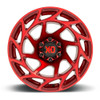 Set 4 XD XD860 Onslaught 20x9 6x5.5 Candy Red Wheels 20" 0mm Rims