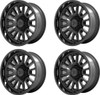 Set 4 XD XD864 Rover 22x10 5x5 Satin Black With Gloss Black Lip Wheels 22" -18mm Set 4 XD XD864 Rover 22x10 5x5 Satin Black With Gloss Black Lip Wheels 22" -18mm