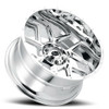 20" Vision Off-Road 360 Sliver Chrome Wheel 20x12 6x5.5 Lifted Truck Rim -55mm