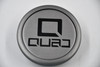 Quad Gray /Black Logo Wheel Center Cap Hub Cap T703K77-S1 3" Quad Snap in