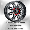 gloss black Vision center cap