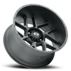 Set 4 24" Vision 360 Sliver Satin Black 24x12 Wheels 5x5.5 (5x139.7) -51mm Rims