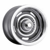 Set 4 15" Vision 55 Rally Silver 15x7 Wheels 5x5 (5x127) 6mm Rims