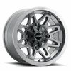 12" Vision ATV 416 Se7en Gunmetal Wheel 12x8 4x136 Rim -10.2mm 416-128136GM4