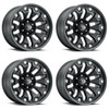 Set 4 20" Vision 362 Armor Satin Black Black Bolt Wheels 20x9 6x5.5 12mm Rims