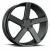 24" Vision 472 Switchback Satin Black 24x9.5 Wheel 6x5.5 (6x139.7) 30mm Rim