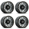Set 4 20" Vision Off-Road 111 Nemesis Gunmetal Wheels 20x9 6x5.5 Truck Rims 12mm