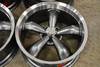 Set 4 18" Vision Muscle 142 Legend Gunmetal Machined Lip 18x8.5 5x4.5 10mm Rims