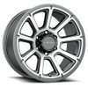 Set 4 17" Vision 353 Turbine Gunmetal Machined Face Wheels 17x8.5 6x5.5 Rim 18mm