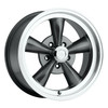Set 4 17" Vision 141 Legend 5 Gunmetal Machined Lip 17x8 Wheels 5x5.5 (5x139.7) 0mm Rims