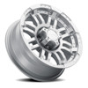 15" Vision HD 375 Warrior Marine Paint Silver Wheel 15x6 5x5 For Chevy GMC 0mm