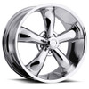 Set 4 17" Vision 142 Legend 5 Chrome 17x8.5 Wheels 5x4.75 (5x120.65) 0mm Rims