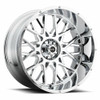 20" Vision 412 Rocker Chrome 20x9 Wheel 5x5 (5x127) 10mm Rim