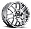 17" Vision Street 426H Cross Chrome Wheel 17x7.5 5x112 Rim 38mm