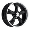 Set 4 18" Vision Muscle 142 Legend Gloss Black Machined Lip 18x8.5 5x5 Rims 10mm