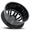 20" Vision 401 Rival Dually Gloss Black Machined Face 20x8.25 Wheel 8x170 -145mm Rim
