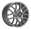 Set 4 15" Vision Street 426H Cross Gunmetal Wheels 15x6.5 5x4.25 Rims 38mm