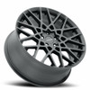 17" Vision Street 474 Recoil Satin Black Wheel 17x8 5x4.25 (5x108) Rim 38mm
