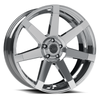 22" Vision Street 9042 Sultan Chrome Wheel 22x9.5 5x115 Rim 15mm
