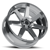 22" Vision Street 9042 Sultan Chrome Wheel 22x9.5 5x115 Rim 15mm