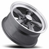 Set 4 15" Vision 141 Legend 5 Gunmetal Machined Lip 15x7 Wheels 5x4.5 (5x114.3) 6mm Rims