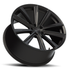 18" Vision Street 471 Splinter Satin Black Wheel 18x8.5 5x115 Rim 32mm