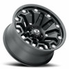 Set 4 18" Vision 362 Armor Satin Black with Black Bolt Inserts 18x9 Wheels 5x5.5 (5x139.7) 12mm Rims