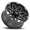 Set 4 14" Vision ATV 416 Se7en Matte Black Wheels 14x7 4x156 Rims 2.5mm