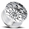 22" Vision 412 Rocker Chrome Wheel 22x10 6x135 For Ford Lincoln Lifted Rim -19mm