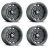 Set 4 20" Vision 403 Tactical Satin Black 20x9.5 Wheels 5x5.5 (5x139.7) -18mm Rims