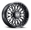 20" Vision Off-Road 402 Riot Gloss Black Machined Face Wheel 20x9 8x6.5 Rim 12mm