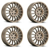 Set 4 18" Vision 477 Monaco Bronze 18x8 Wheels 5x120 38mm Rims