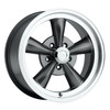Set 4 17" Vision 141 Legend 5 Gunmetal Machined Lip 17x9 Wheels 5x4.5 (5x114.3) 25mm Rims