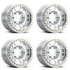 Set 4 17" Vision Off-Road 398COMP Manx Competition Machined 17x9.5 5x5.5  -18mm