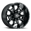 20" Vision 415 Bomb Gloss Black Milled Spoke Wheel 20x10 5x5.5 Truck Rim -25mm