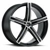 20" Vision 469 Boost Gloss Black Machined Face 20x8.5 Wheel 5x4.5 (5x114.3) 35mm Rim