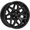 17" Vision 416 Se7en Satin Black 17x7 Wheel 5x4.5 (5x114.3) 0mm Rim