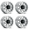Set 4 15" Vision ATV GV8 Machined Wheels 15x6 4x156 Rims 12mm