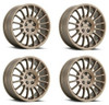 Set 4 20" Vision Street 477 Monaco Bronze Wheels 20x8.5 5x120 Rims 35mm