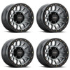 Set 4 17" Vision Off-Road 111 Nemesis Gunmetal Wheels 17x9 6x5.5 -12mm Rims Set 4 17" Vision Off-Road 111 Nemesis Gunmetal Wheels 17x9 6x5.5 -12mm Rims
