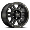 17" Vision 398 Manx   Matte Black 17x8.5 Wheel 5x5.5 (5x139.7) 0mm Rim