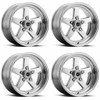 Set 4 17" Vision American Muscle 571 Sport Star II Polished 17x4.5 5x4.75 -24mm