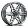 Set 4 24" Vision Street 476 Wedge Gunmetal Machined Wheel 24x9.5 6x5.5 30mm Rims Set 4 24" Vision Street 476 Wedge Gunmetal Machined Wheel 24x9.5 6x5.5 30mm Rims