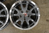 18" Vision Muscle 143 Torque Gunmetal Machined Lip Wheel 18x8.5 5x4.5 Rim -6mm