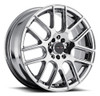 Set 4 14" Vision Street 426H Cross Chrome Wheels 14x5.5 4x100 Rims 38mm