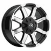 16" Vision 413 Valor Gloss Black Machined Face 16x6.5 Wheel 5x160 45mm Rim